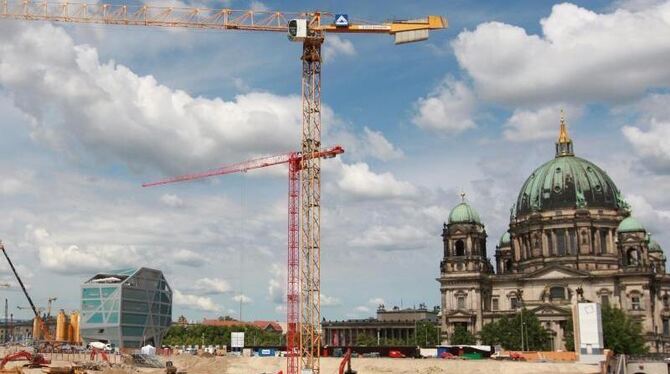 Die Baustelle des Berliner Stadtschlosses. Foto: Joanna Scheffel