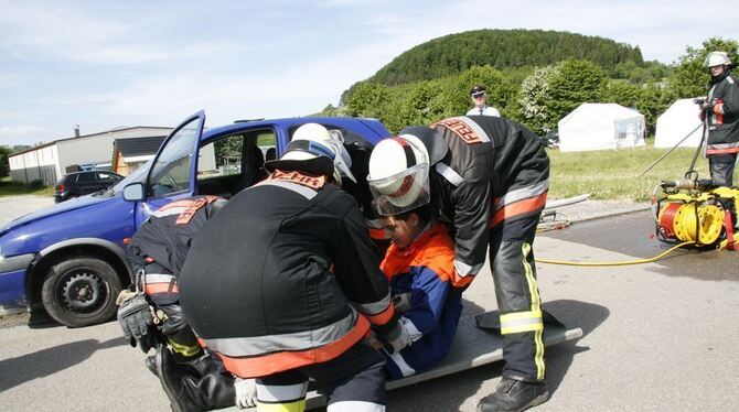 Abnahme der Leistungsabzeichen Feuerwehren des Landkreis Reutlingen Juni 2013