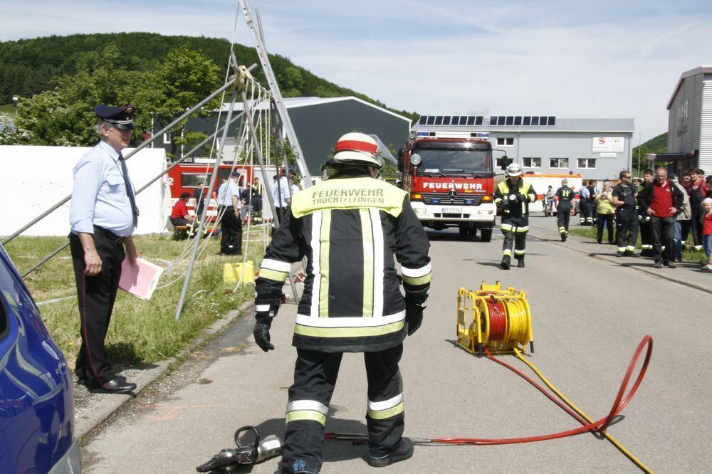 Abnahme der Leistungsabzeichen Feuerwehren des Landkreis Reutlingen Juni 2013