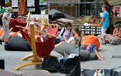 Stadt Lesen Marktplatz