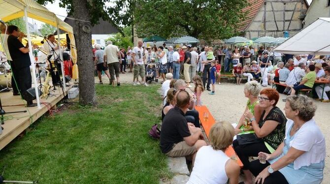 Der Jazzfrühschoppen des Betzinger Albvereins ist längst fester Bestandteil des Sommerprogramms. GEA-FOTO: PACHER