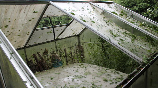 Unwetter auf der Alb 6. August 2013