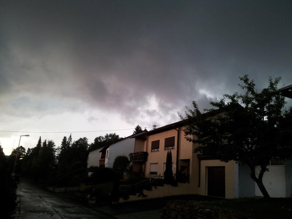 Unwetter auf der Alb 6. August 2013