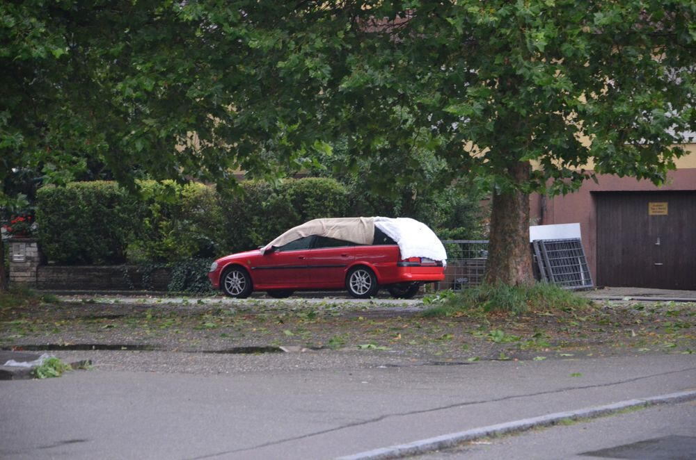 Unwetter auf der Alb 6. August 2013