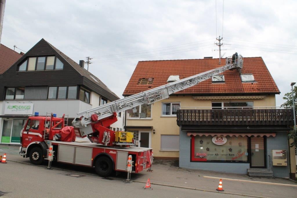 Unwetter auf der Alb