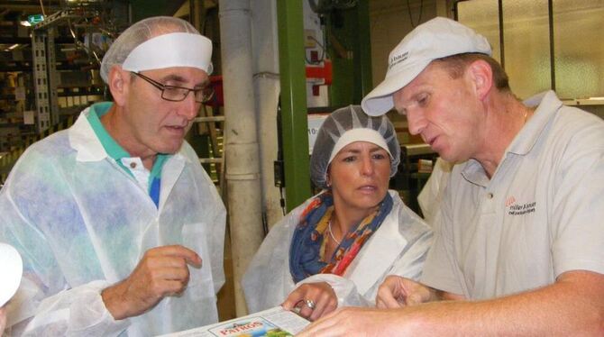 Unermüdlich rattern bei Müller & Bauer auch Verpackungen für Fetakäse übers Band. FOTO: BÖRNER