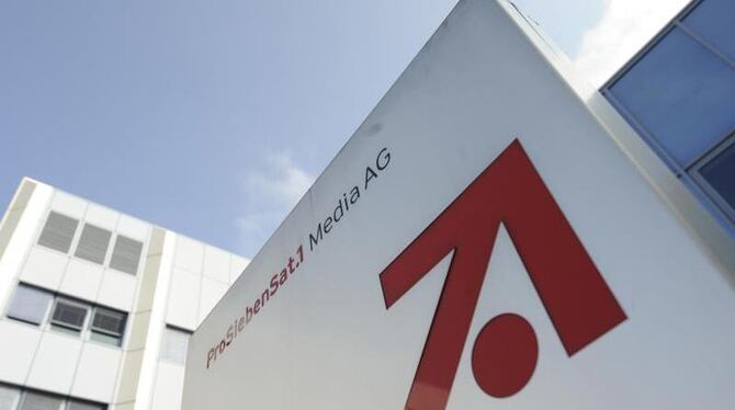 Das Konzern-Logo der ProSiebenSat.1 Media AG: die Aktien werden jetzt komplett an der Börse gehandelt. Foto: Andreas Gebert