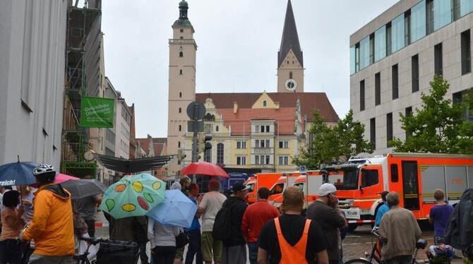 Im Rathaus von Ingolstadt hatte der Mann neun Stunden lang Geiseln in seiner Gewalt. Foto: Peter Kneffel