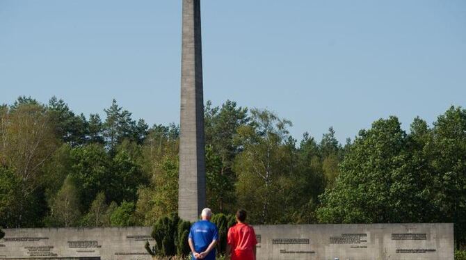 Der Obelisk der Gedenkstätte Bergen-Belsen. Foto: Sebastian Kahnert