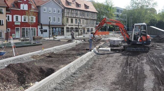 Ende in Sicht? Bis zum Oktober soll der neue Vorplatz des Tübinger Tors fertig sein