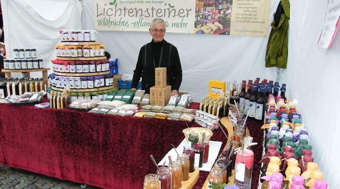 Viel zum Schauen und Probieren: Der Lichtensteiner-Stand.  FOTO: ALM