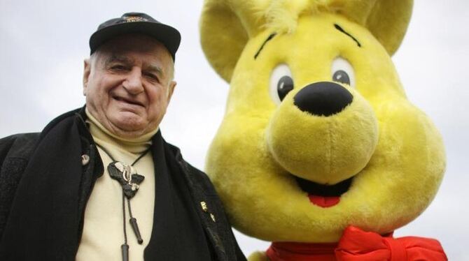 Haribo-Chef Hans Riegel vor dem Haribo-Werk in Bonn. Foto: Rolf Vennenbernd/Archiv