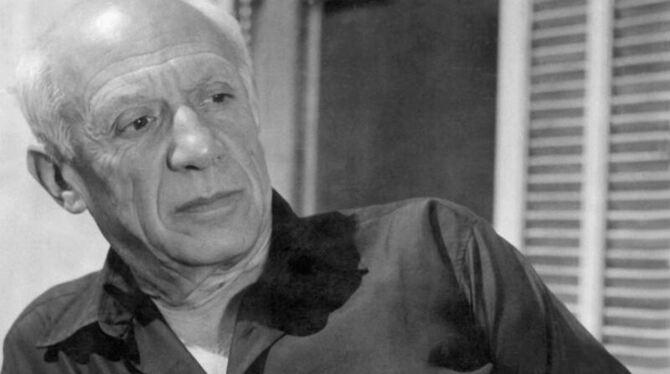 Unter dem Kunstfund: ein Werk des Malers Pablo Picasso. Foto: Göbel