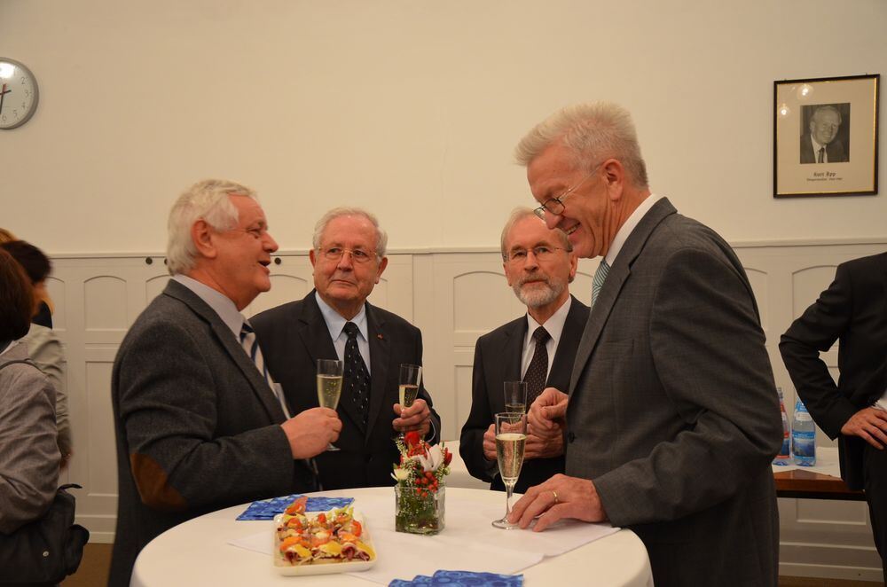 Winfried Kretschmann auf Kurzbesuch in Pfullingen