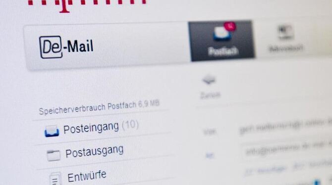 Schon mit dem De-Mail Webclient wurde durch verschlüsselte E-Mails mit beglaubigtem Absender ein sicherer Weg im Internet ang