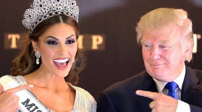 Donald Trump und Gabriela Isler. Foto: Sergei Ilnitsky