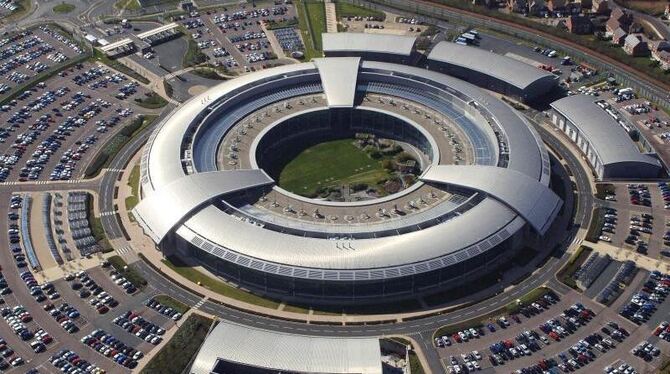 Die Zentrale des britischen Geheimdienstes British Government Communications Headquarters (GCHQ) in Cheltenham, Gloucestershi