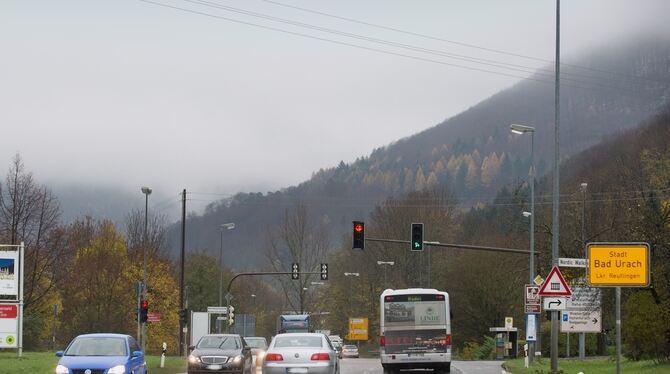 In Bad Urach wird der Autofahrer oft ausgebremst. Dann entstehen lange Staus.