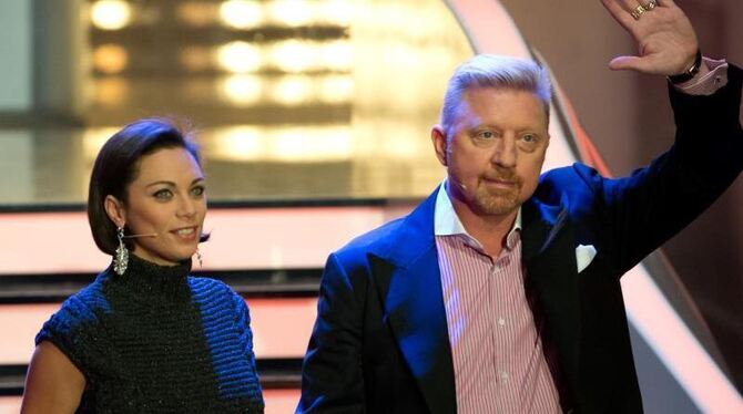 Boris Becker und seine Frau Lilly bei »Wetten, dass..?«. Foto: Sven Hoppe