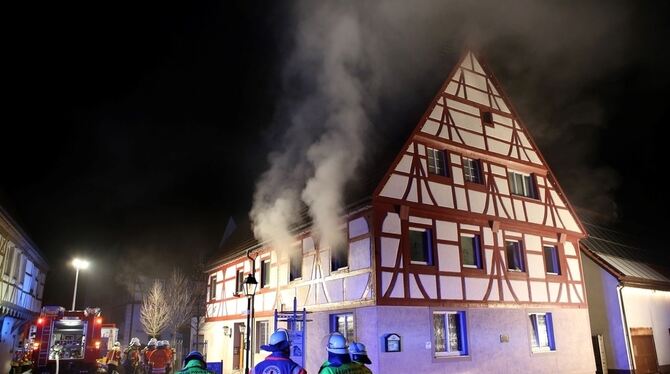 Brand in Hayingen 24.12.2013