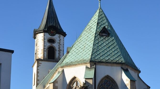 Wurde heuer 550 Jahre alt: der spätgotische Chor der Martinskirche. GEA-FOTO: BARAL