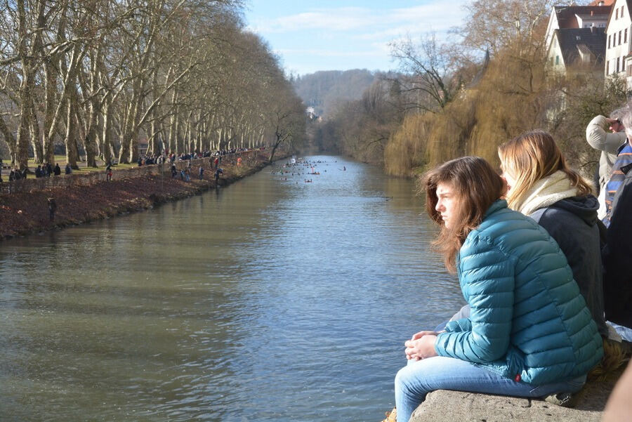 Neckarabschwimmen in Tübingen