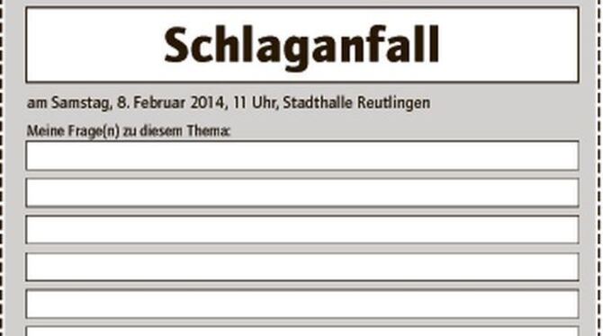 Coupon GEA Medizinforum Schlaganfall