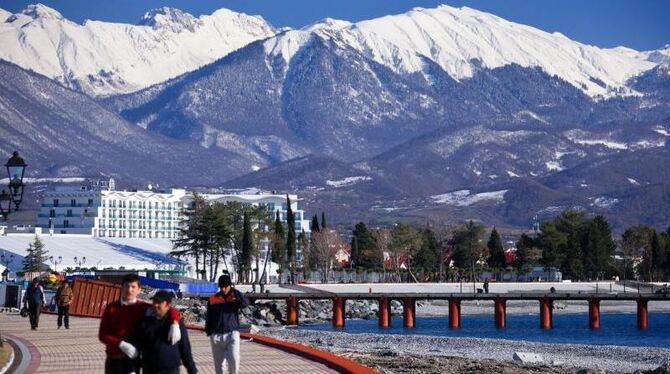 Tausende Besucher werden zu den Olympischen Winterspielen in Sotschi erwartet. Doch ist der russische Kurort sicher? Foto: Je