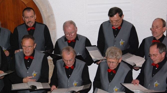 Gastauftritt der Sängerabteilung des Schwarzwaldvereins Bad Teinach-Zavelstein. FOTO: RAB