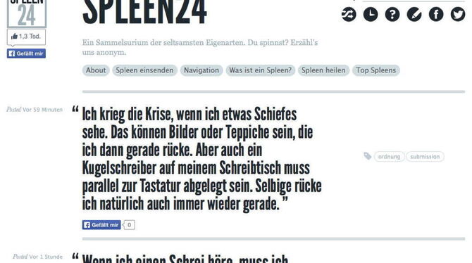 Screenshot von Spleen24.