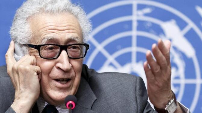 UN-Vermittler Lakhdar Brahimi in Genf. Foto: Salvatore Di Nolfi