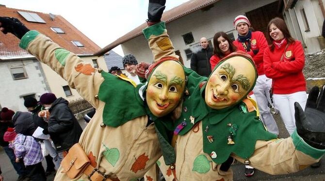 Närrisches Treiben in Pfronstetten. FOTO: WARNACK