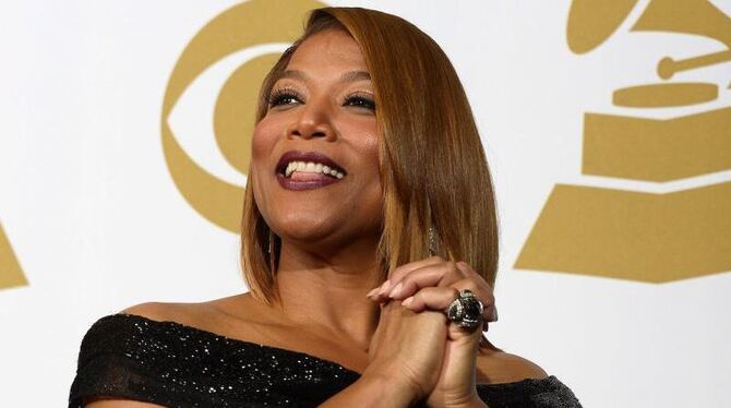 Queen Latifah begleitete die Massenhochzeit der Paare bei den Grammys. Foto: Paul Buck