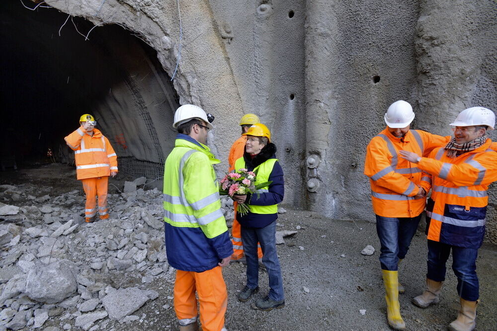 Scheibengipfeltunnel Durchbruch Januar 2014