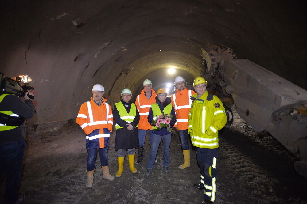 Scheibengipfeltunnel Durchbruch Januar 2014