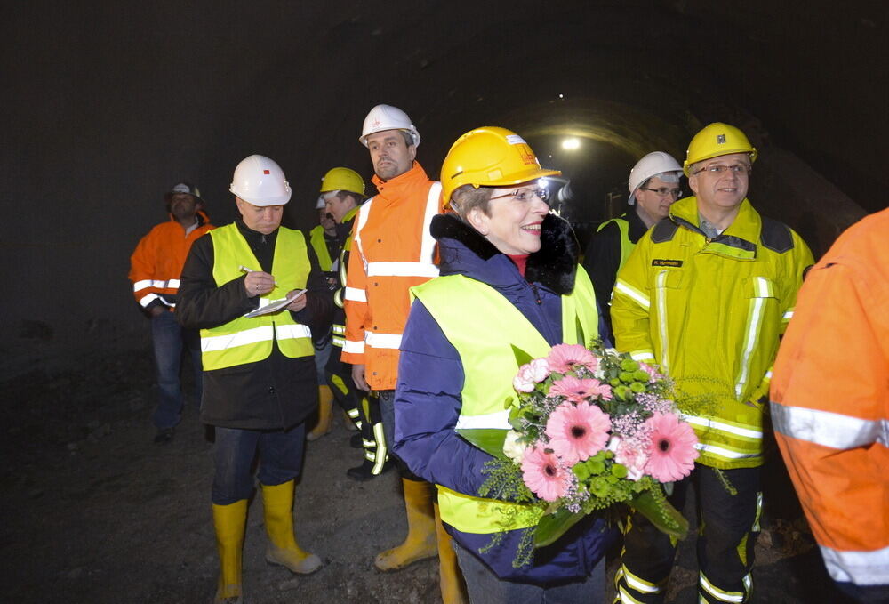 Scheibengipfeltunnel Durchbruch Januar 2014