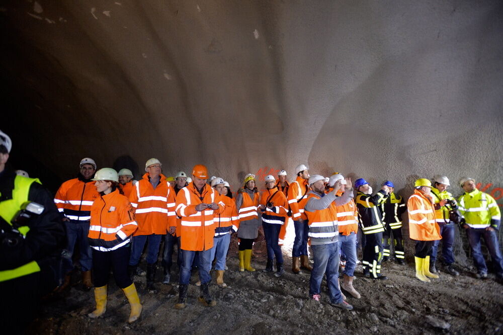 Scheibengipfeltunnel Durchbruch Januar 2014