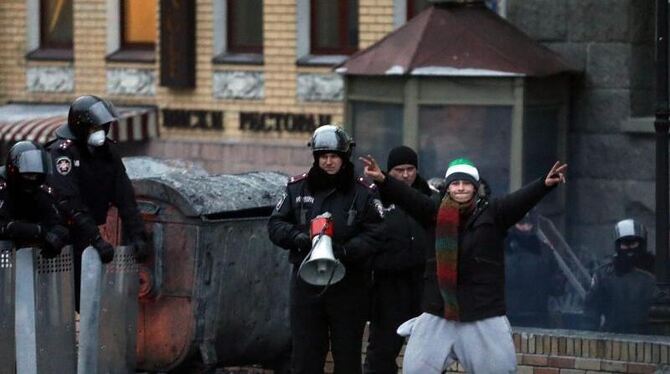 Nach wochenlangen Protesten ist Bewegung in den ukrainischen Machtkampf gekommen. Foto: Maxim Shipenkov