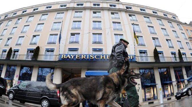 Schauplatz der Sicherheitskonferenz ist das Hotel Bayerischer Hof in München. Foto: Tobias Hase