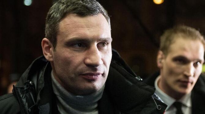 Der ukrainische Oppositionspolitiker Vitali Klitschko in München (Bayern) bei der 50. Sicherheitskonferenz.: Foto: Tobias Kle