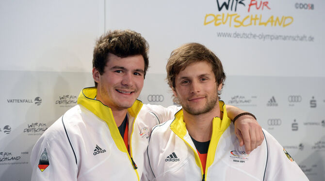 Paul Berg (links) und Konstantin Schad. FOTO: DPA