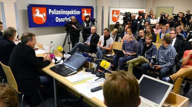 Pressekonferenz der Polizeiinspektion und der Staatsanwaltschaft Osnabrück zur Aufklärung des Sexualmordes an einer Neunjähri