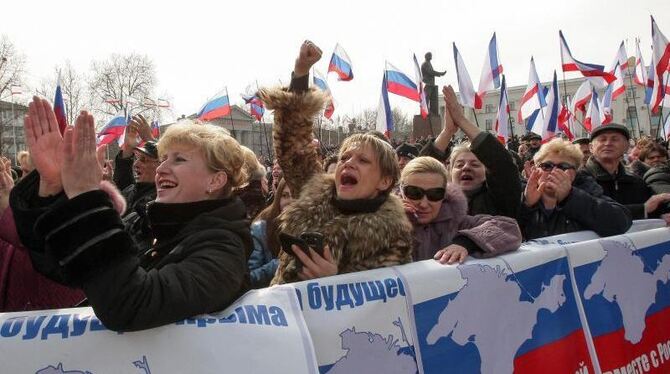 Die Bewohner der Krim sollen in einem Referendum entscheiden, ob sich die Halbinsel der Russischen Föderation anschließt. Ein