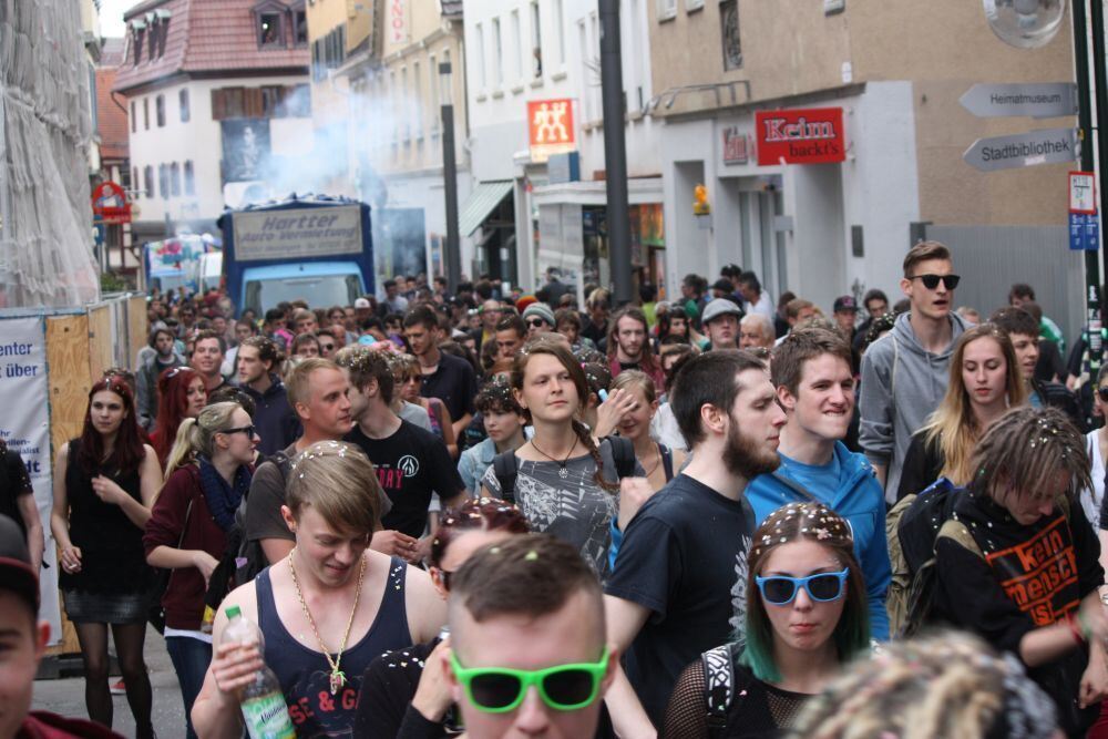 »Reclaim Your City«-Nachttanzdemo 2014