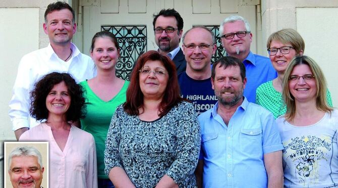Sie stehen für die »aktive Liste Sondelfingen«: (hinten von links) Andreas Vogelwaid, Manuela Groß, Thiemo Fleck, Ulrich Früh, H Sie stehen für die »aktive Liste Sondelfingen«: (hinten von links) Andreas Vogelwaid, Manuela Groß, Thiemo Fleck, Ulrich Früh, H