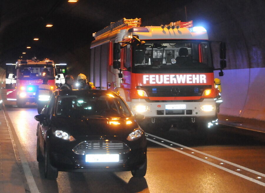 Großübung im Ursulabergtunnel