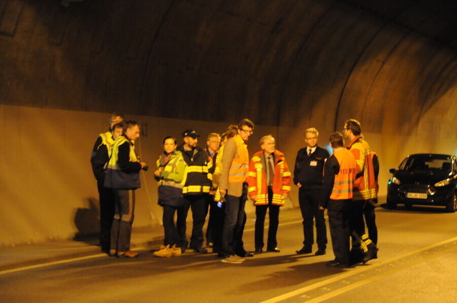 Großübung im Ursulabergtunnel