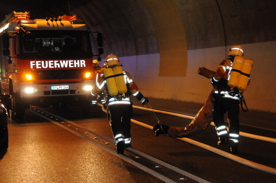 Großübung im Ursulabergtunnel