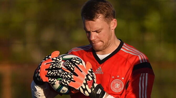 Manuel Neuer im Training.