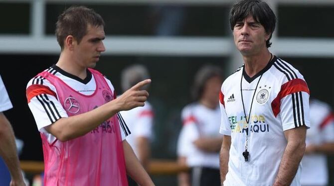 Joachim Löw hat für Philipp Lahm beim Turnier eine neue Rolle vorgesehen. Foto: Marcus Brandt